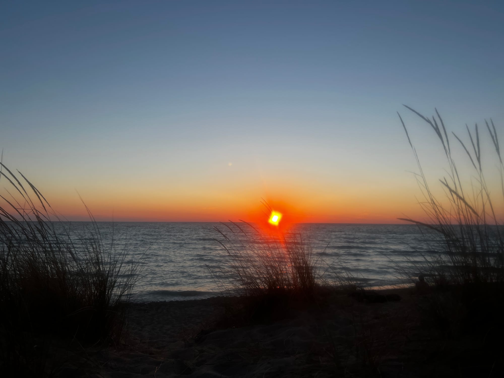 Abendsonne über dem Meer
